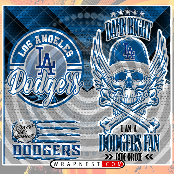 DODGERS SKULL WRAP