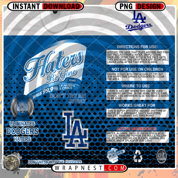 DODGERS HATERS BE GONE WRAP