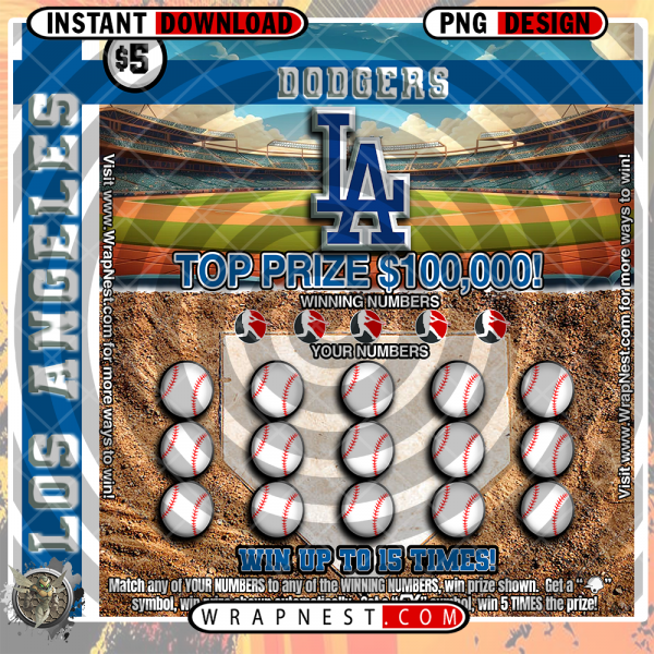 DODGERS SCRATCH OFF WRAP