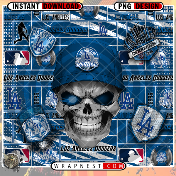 DODGERS SKULL WRAP