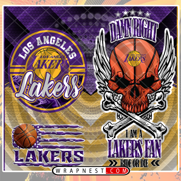 LAKERS SKULL WRAP