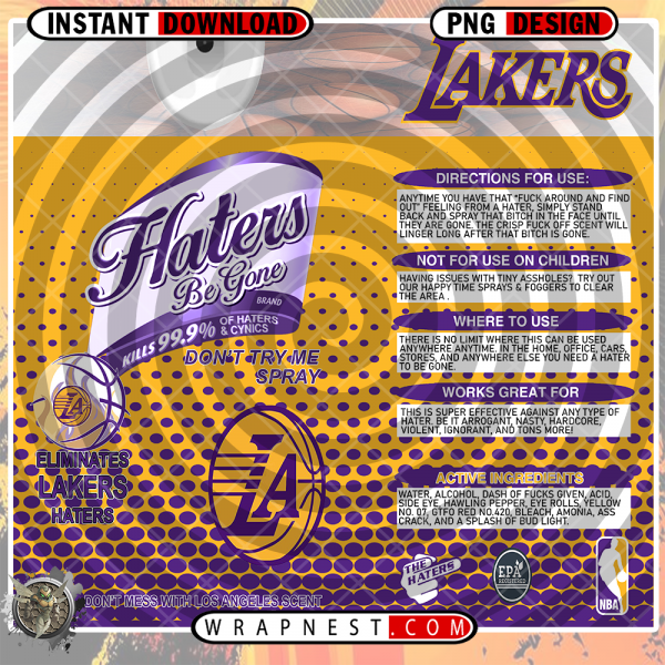 LAKERS HATERS BE GONE WRAP