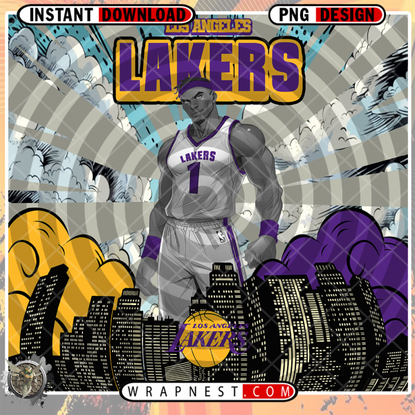 LAKERS COMIC BOOK STYLE WRAP