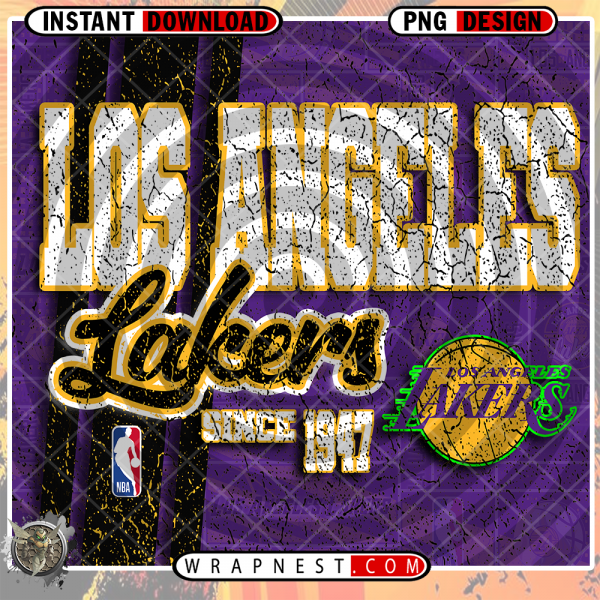 LAKERS GRUNGE v2 WRAP