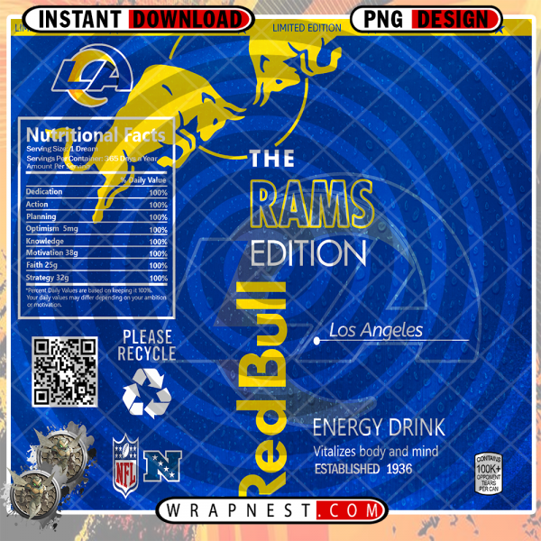 RAMS RED BULL WRAP