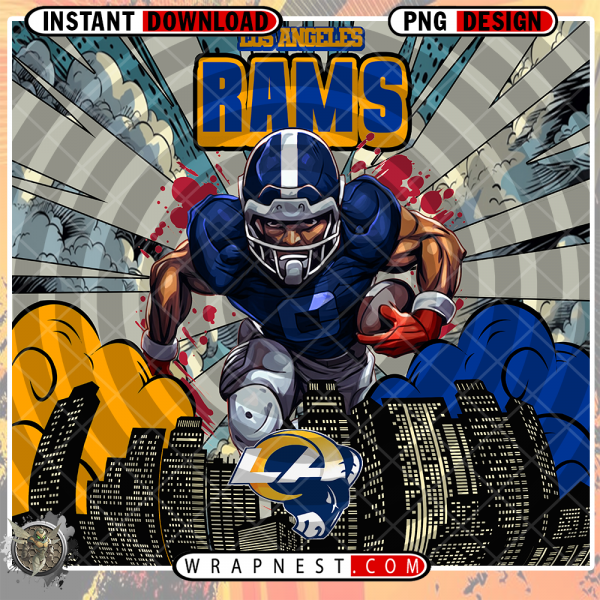 RAMS COMIC BOOK STYLE WRAP