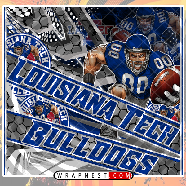 LOUISIANA TECH FATHEAD v2 WRAP