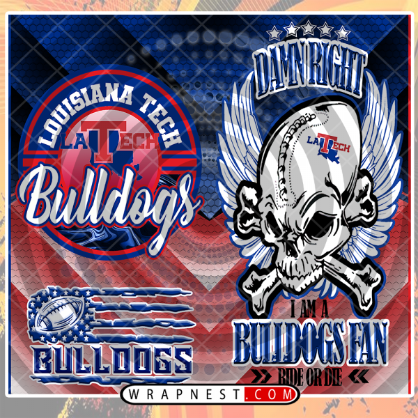 LOUISIANA TECH SKULL WRAP