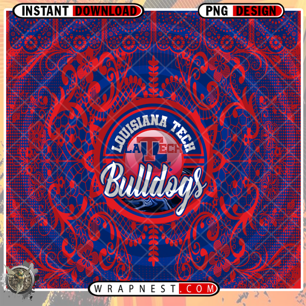 LOUISIANA TECH LACE & LOGO WRAP