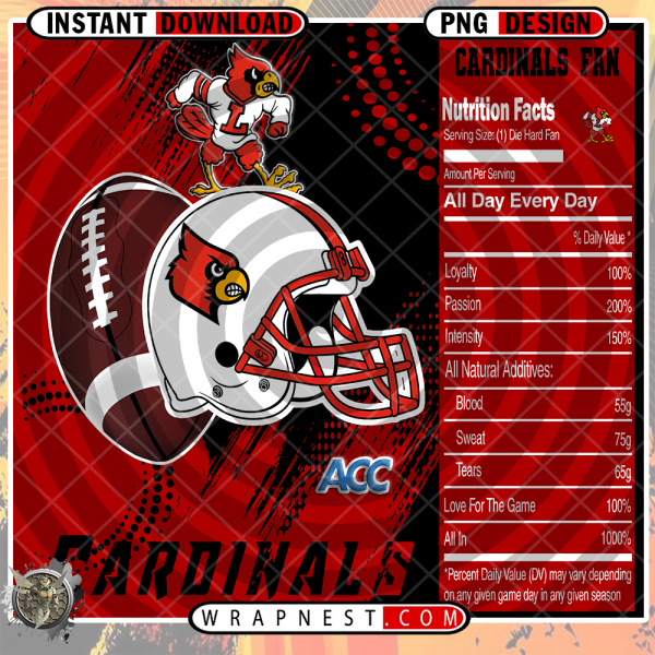 LOUISVILLE TEAM FAN SODA WRAP