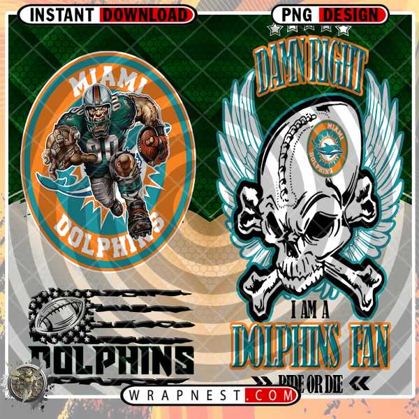 DOLPHINS SKULL WRAP