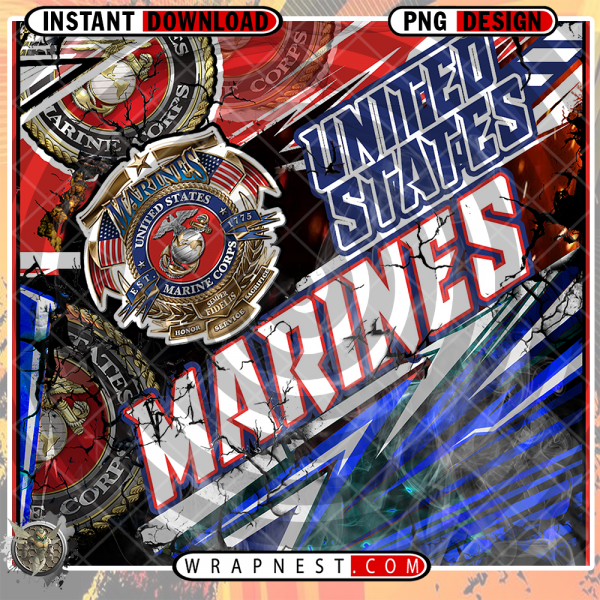 MARINES FLAME WRAP