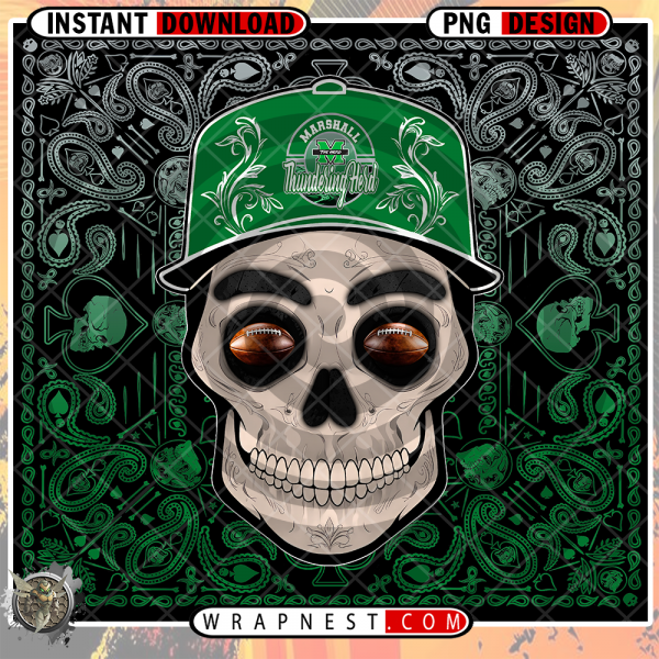 MARSHALL SKULL HANDKERCHIEF WRAP