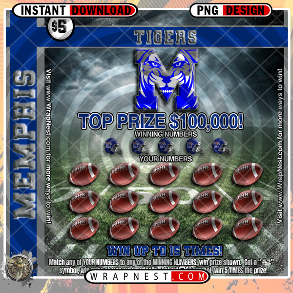 MEMPHIS SCRATCH OFF WRAP
