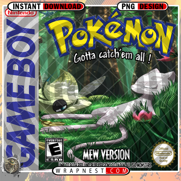 MEW POKEMON GAMEBOY WRAP