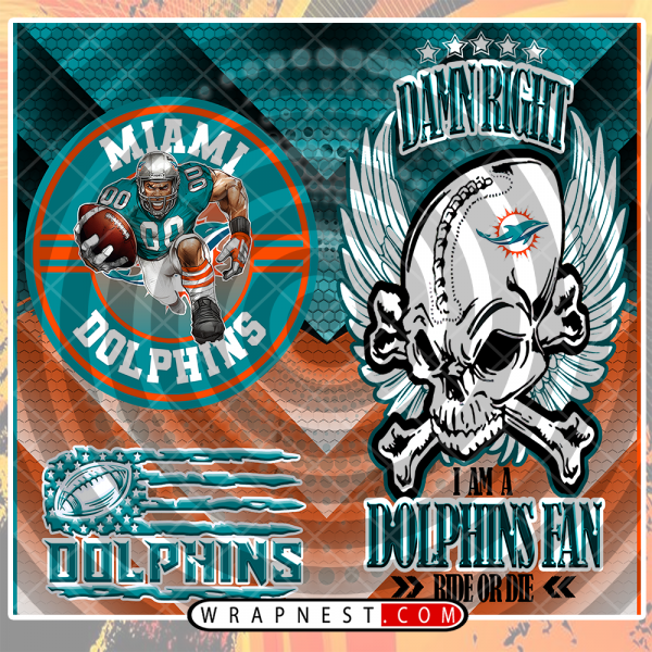 DOLPHINS SKULL WRAP