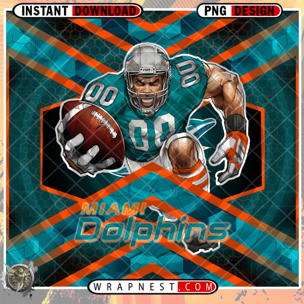 DOLPHINS HONEYCOMB WRAP