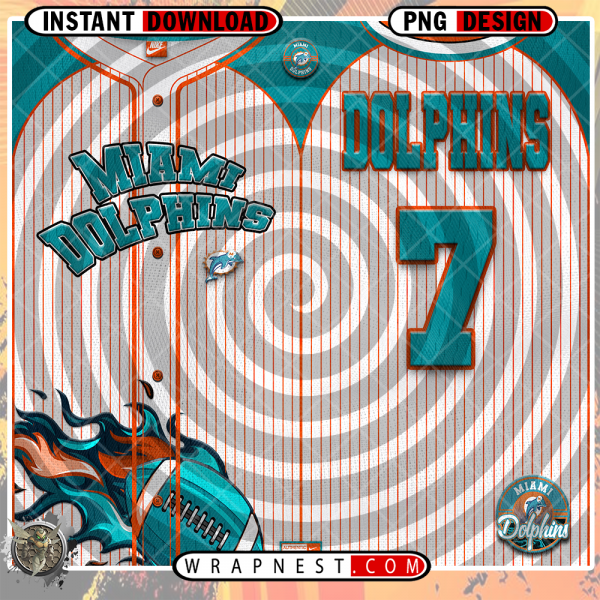 DOLPHINS TEAM BUTTON-UP WRAP