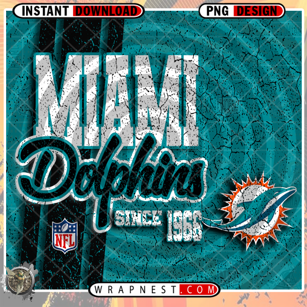 DOLPHINS GRUNGE v2 WRAP