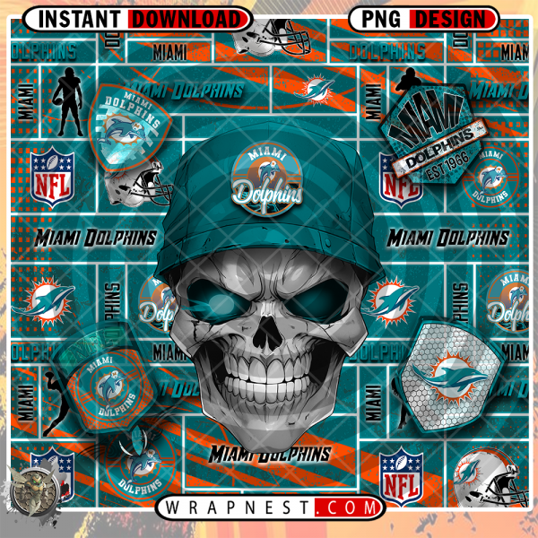 DOLPHINS SKULL WRAP