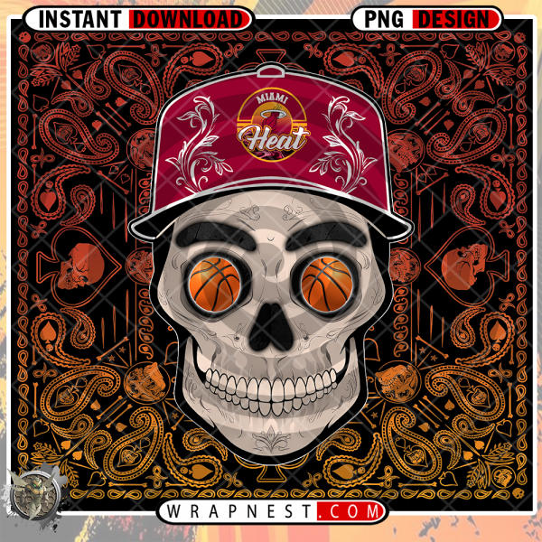 HEAT SKULL HANDKERCHIEF WRAP