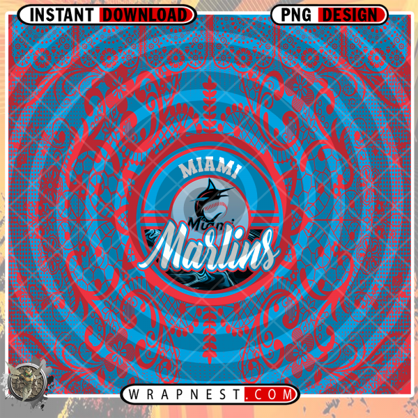 MARLINS LACE & LOGO WRAP