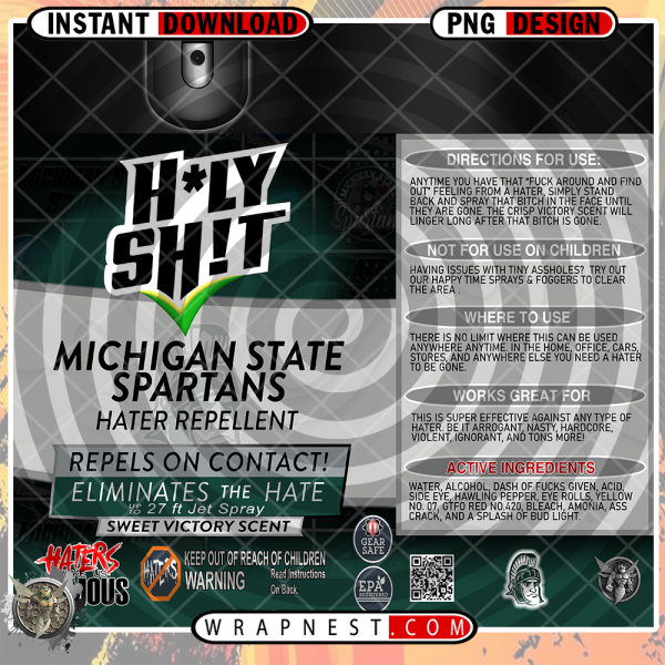 MICHIGAN STATE HOLY SH*T WRAP