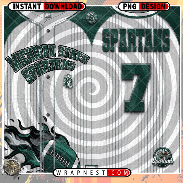 MICHIGAN STATE TEAM BUTTON-UP WRAP