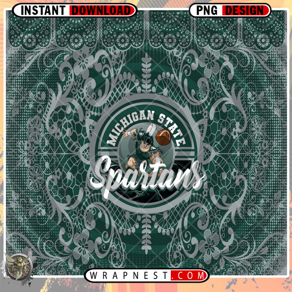MICHIGAN STATE LACE & LOGO WRAP