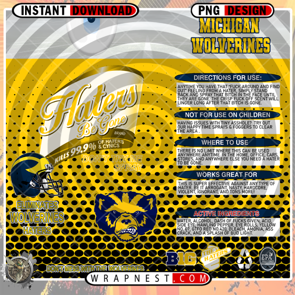 MICHIGAN HATERS BE GONE WRAP