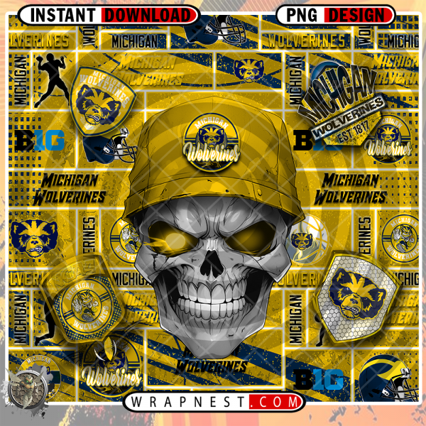 MICHIGAN SKULL WRAP