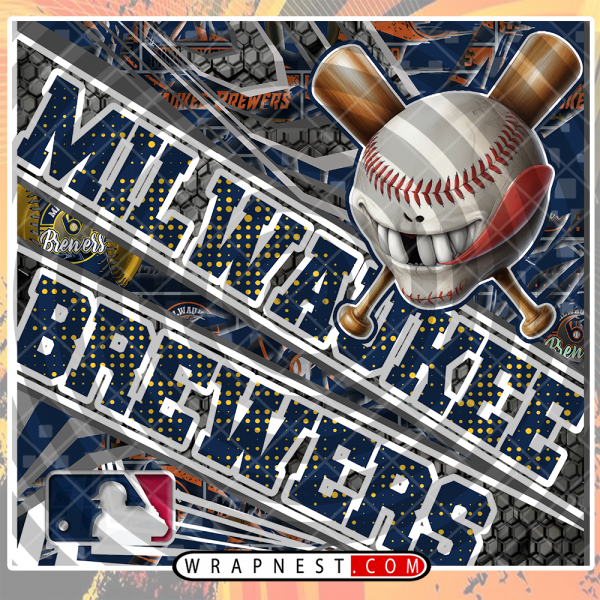 BREWERS ANGRY BASEBALL WRAP