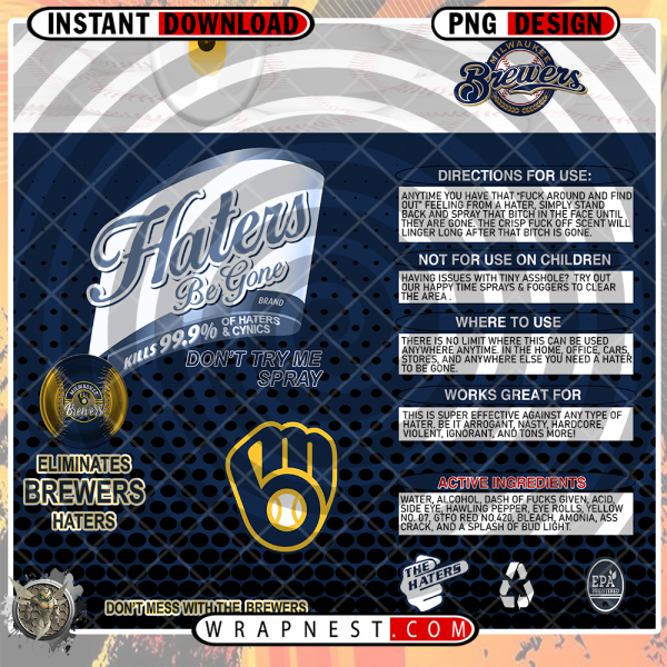 BREWERS HATERS BE GONE WRAP