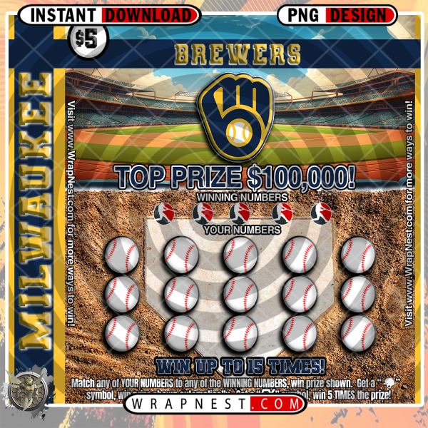 BREWERS SCRATCH OFF WRAP