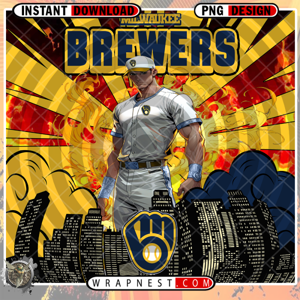 BREWERS COMIC BOOK STYLE WRAP