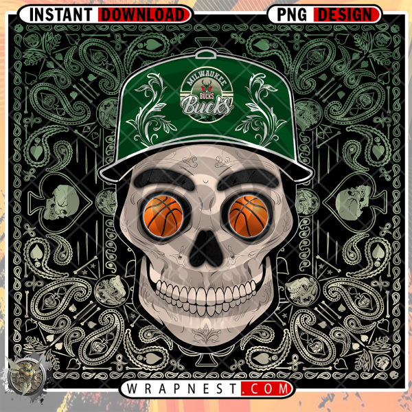 BUCKS SKULL HANDKERCHIEF WRAP
