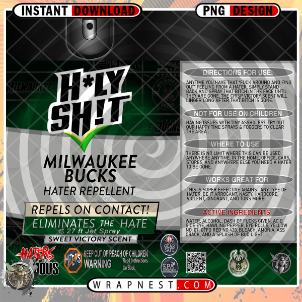 BUCKS HOLY SHIT WRAP