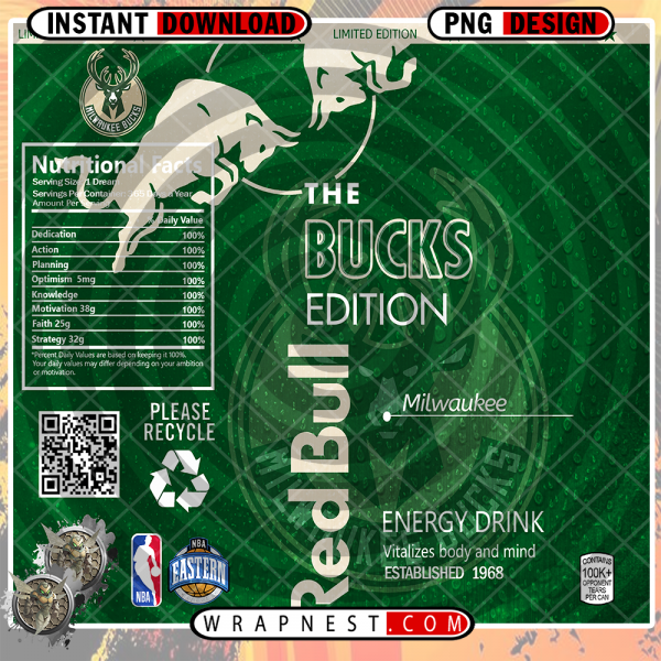 BUCKS RED BULL WRAP
