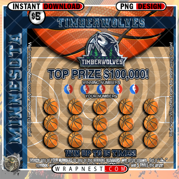 T-WOLVES SCRATCH OFF WRAP