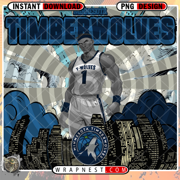 TIMBERWOLVES COMIC BOOK STYLE WRAP