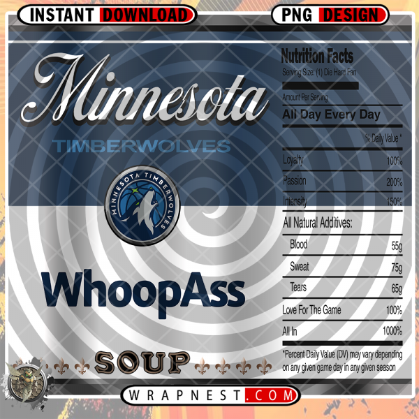 TIMBERWOLVES WHOOPASS WRAP