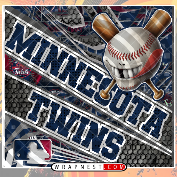 TWINS ANGRY BASEBALL WRAP