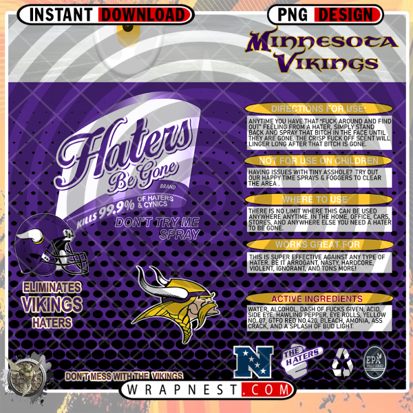 VIKINGS HATERS BE GONE WRAP
