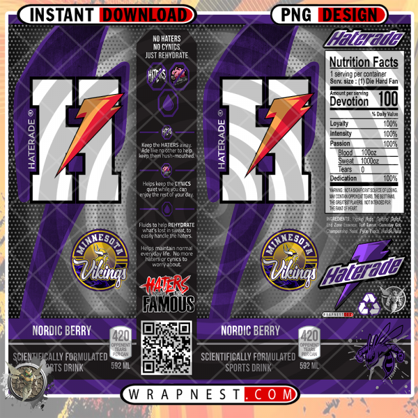 VIKINGS HATERADE WRAP