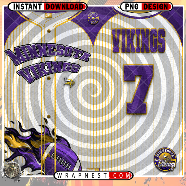 VIKINGS TEAM BUTTON-UP WRAP