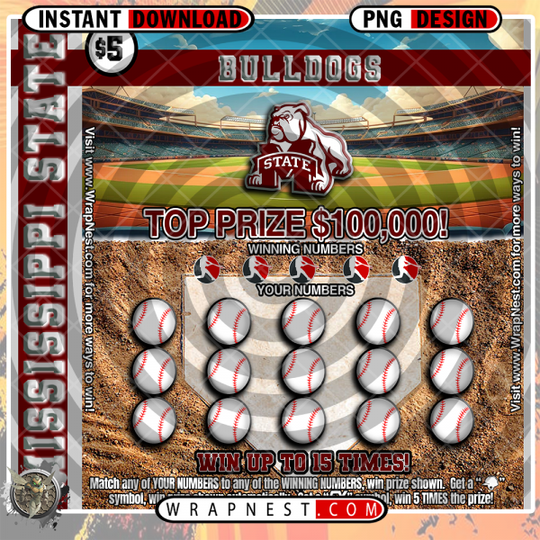 MISSISSIPPI STATE SCRATCH OFF WRAP
