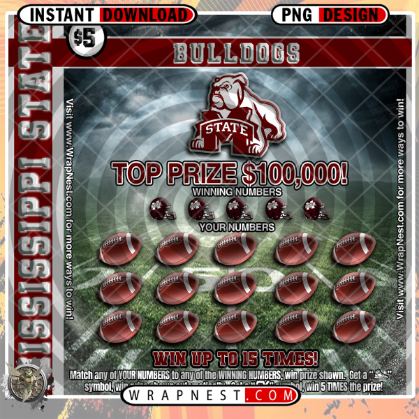 MISSISSIPPI STATE SCRATCH OFF WRAP