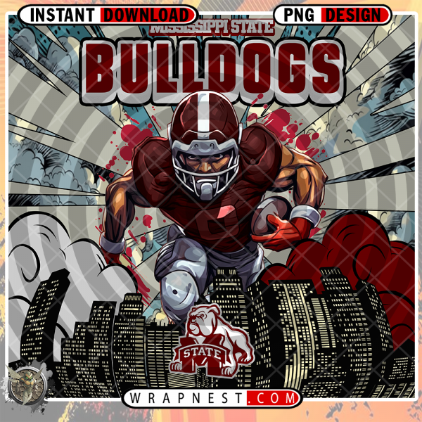 MISSISSIPPI STATE COMIC BOOK STYLE WRAP