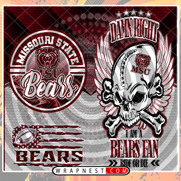 MISSOURI STATE SKULL WRAP