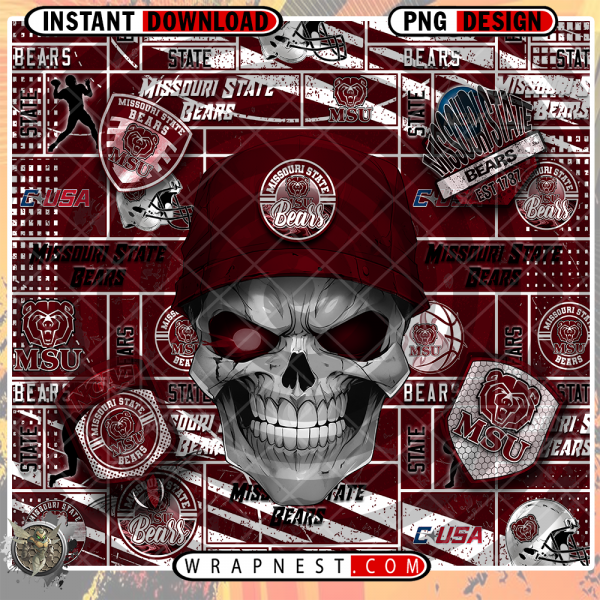 MISSOURI STATE SKULL WRAP